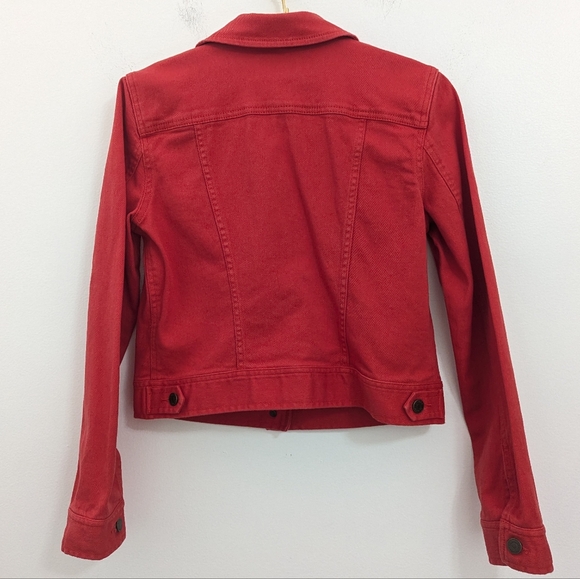 Ralph Lauren Women's Medium Red Denim Jacket - Picture 4 of 7